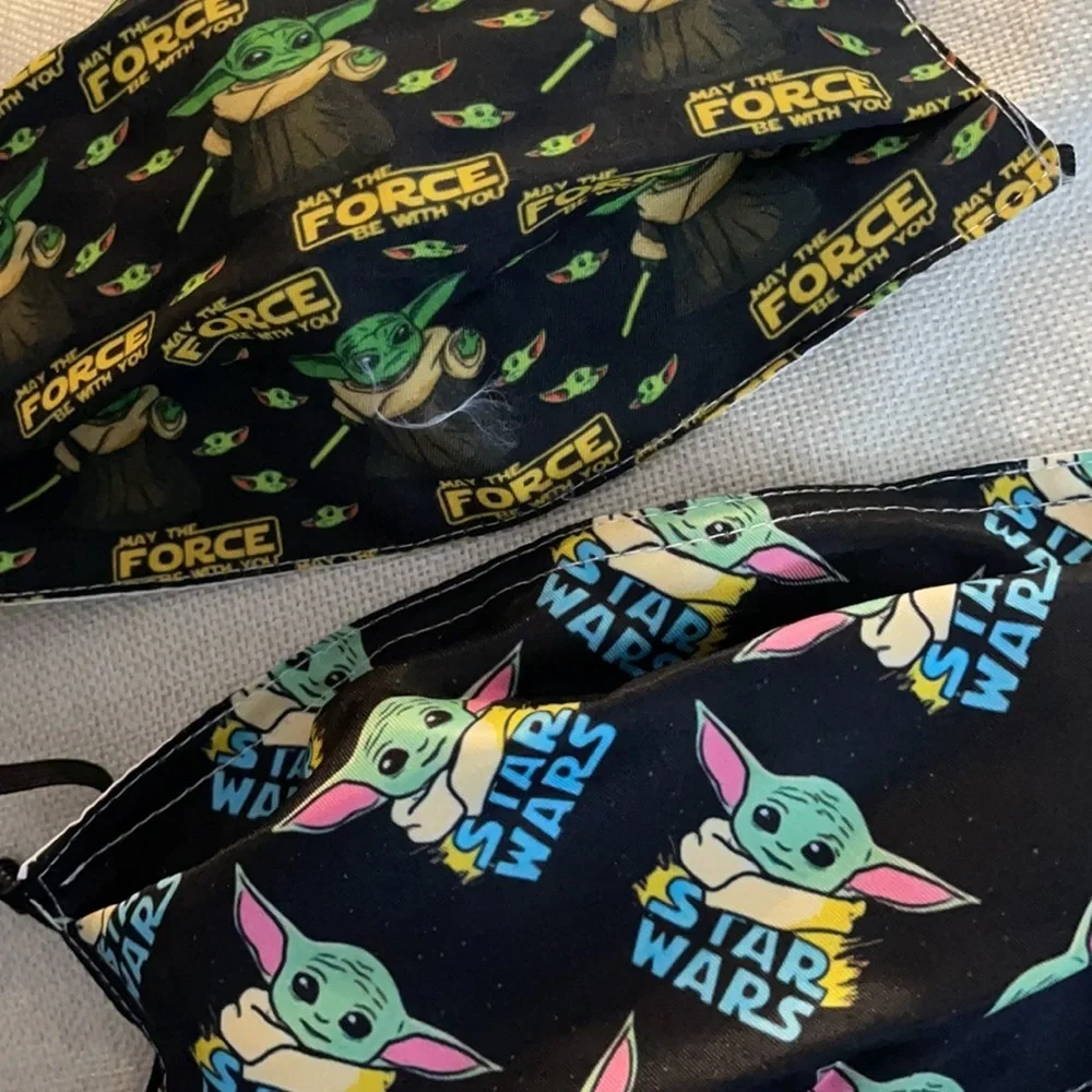 New set/2 Yoda face masks